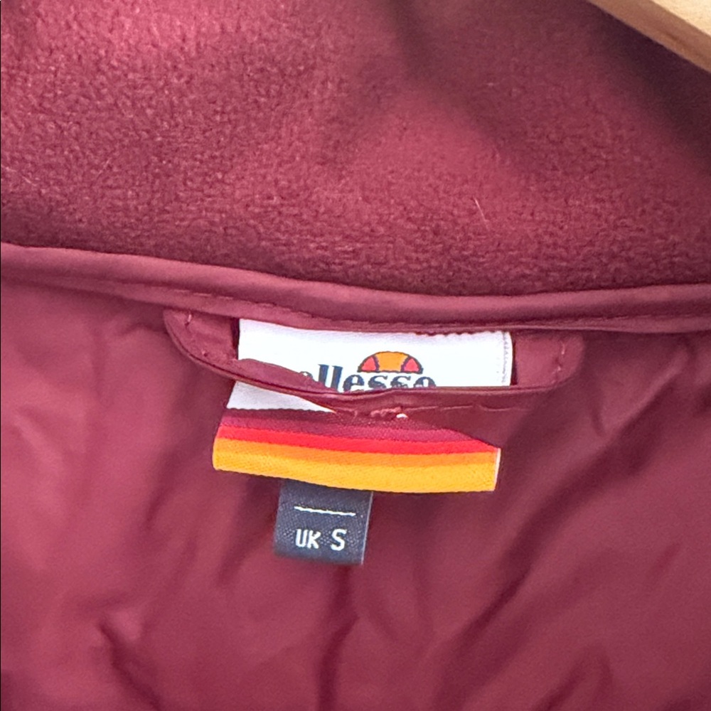 Ellesse Burgundy Quilted Jacket - Picture 6 of 10